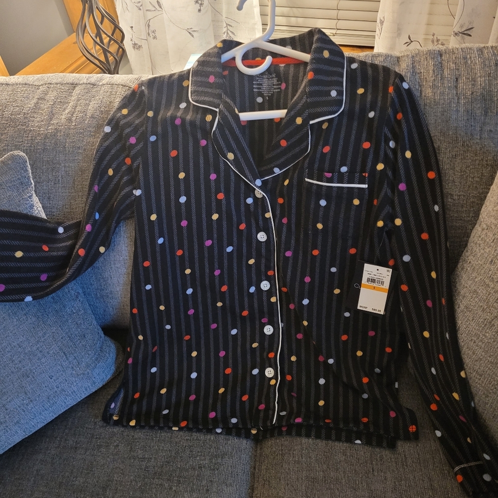 Brand New W Tags, Super Soft, Cuddl Dud Pajama Top, Size S